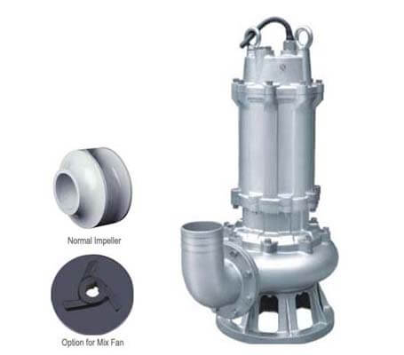 Submersible Sewage Pump with Mix Fan